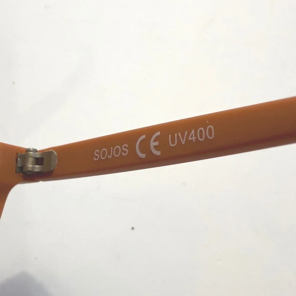 Kids SOJOS Round Terracotta Orange Matte Sunglasses Retro Boho Style